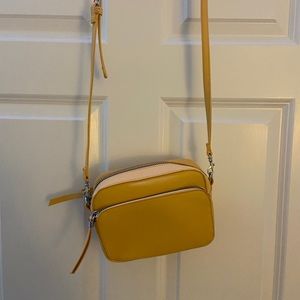 yellow crossbody purse